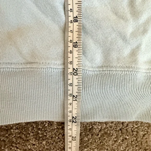 THE GREAT Cross Country Colorblock Cotton Sweatshirt Tomato Red Blue Medium - Picture 11 of 13